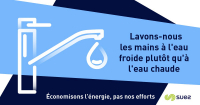 sobriété énergétique laver les mains eau froide